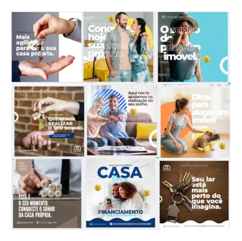 Kit Completo De Templates Para Imobiliárias No Canva