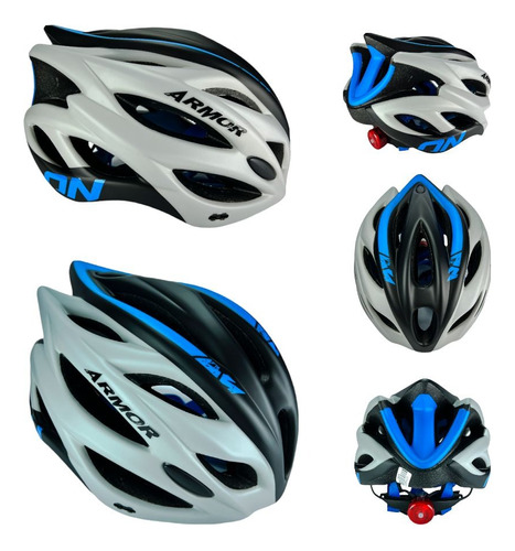 Casco Patinaje Ciclismo Profesional Ajustable Con Luz Led