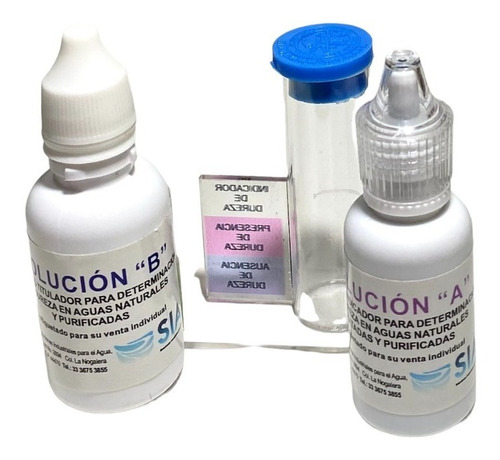 Kit Medición De Dureza  En Agua Mide De 15 En 15 Ppm Iso