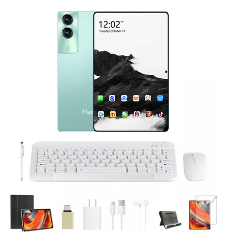 Tablet S12plus 16gb+128gb Android 13 Con Funda 5g Wifi 2sim
