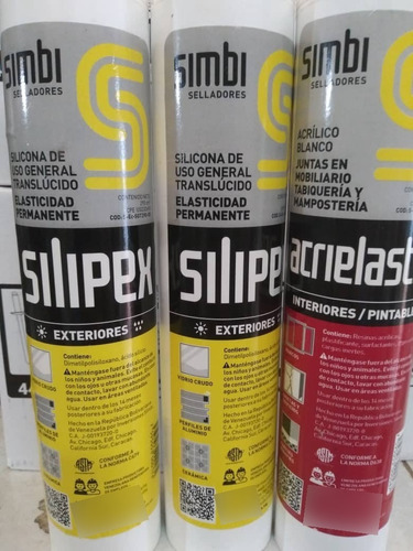 Sellador De Silicona Silipex De Simbi Negro 290cc