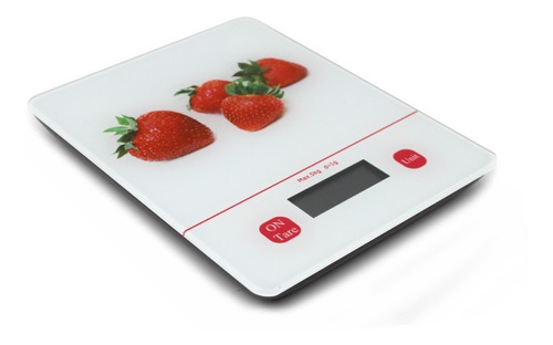 Bascula Balanza Vidrio Pesa Digital 5kg /1g Alimentos Hogar 