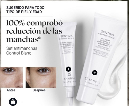 Imagen 2 de 2 de Complejo Antimanchas Control Blanc Yanbal Set Envío Gratis