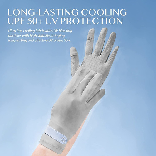 Protección Solar Uv Para Mujer Pantalla Táctil De Dedo Compl 