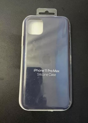 Case Silicone Genuino Para iPhone 11 Pro Max Color Azul