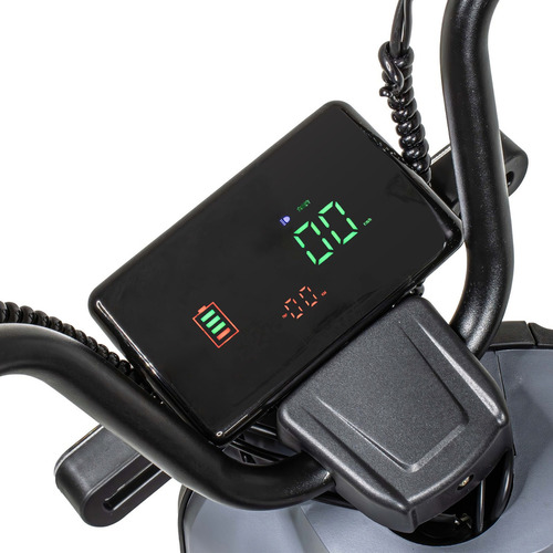 Bicicleta Electrica Scooter 35km/h Autonomia 100km 3 Vel 12v Color Gris Oscuro