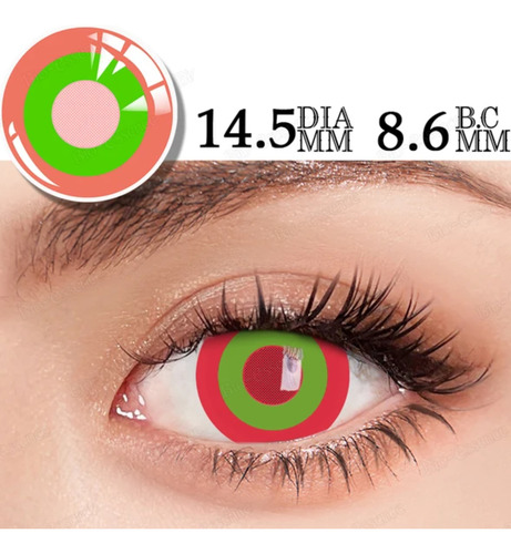 Lentes Contato Kakuzu Akatsuki Naruto Shippuden Cosplay Mesh