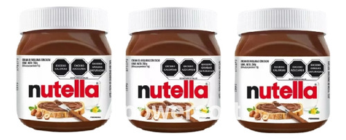 3 Pack Nutella Untable 350g. Crema De Avellanas