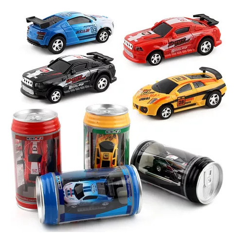 Mini Coke Can Rc Radio Control Remoto Micro Racing Car Jugue