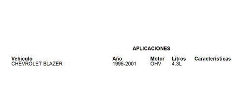 Cable Selector Velocidad Automatica Blazer 1996-2001 4.3l