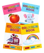 Comprar Set De 4 Libros Didácticos Infantiles Para Colorear 