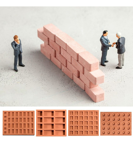 Molde De Silicona Mini Brick, Molde De Ladrillo En Miniatura