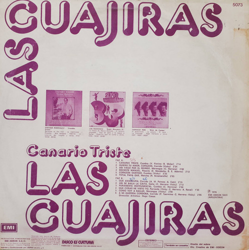 Las Guajiras - Las Guajiras Lp (Usado)