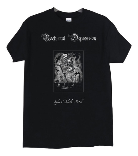 Polera Nocturnal Depression Spleen Black M Metal Abominatron