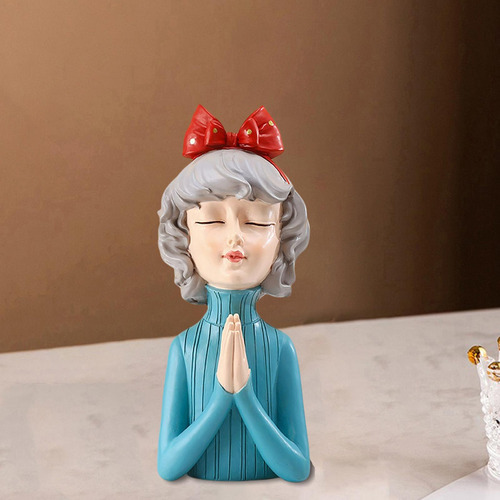 Escultura De Estilo Nórdico Para Mujer, Estatua Para