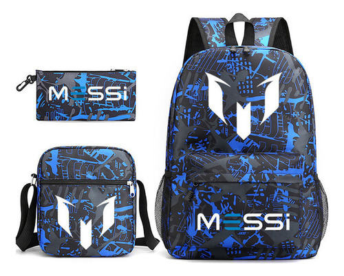 Lionel Messi Mochila Conjunto 3 Unisex, Estuche For Lápices