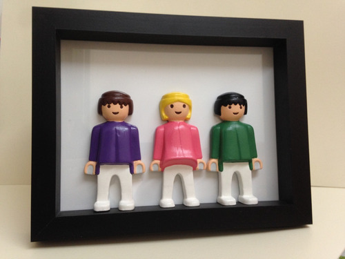 Cuadro Playmobil Trio 15x20cm Personalizados