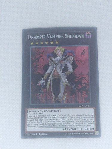 Dhampir Vampire Sheridan Secreto Yugioh (Usado)