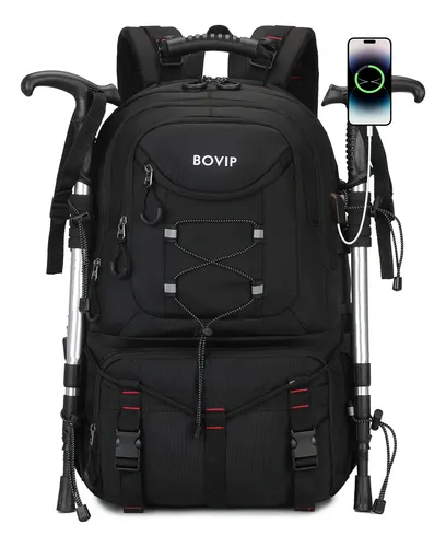 Mochila Trekking 40l Usb Impermeavel Trilha Camp Viagem