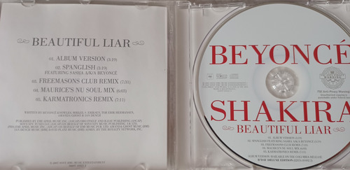 Beyonce & Shakira Beautiful Liar Cd (Usado)