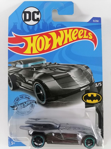 Hot Wheels Batman Batmobile Rin Azul Cromado Negro 9/250