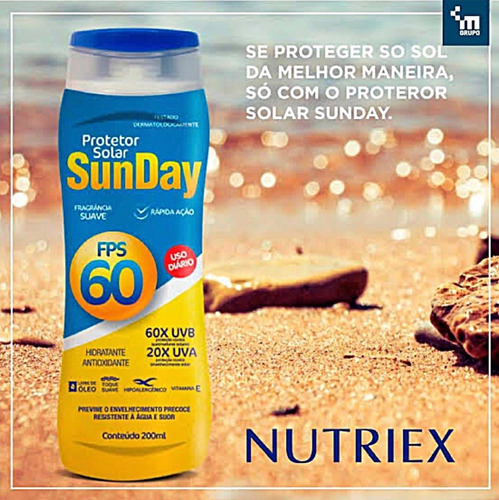 Kit 3 Protetor Solar Sunday Fps 60 200 Ml