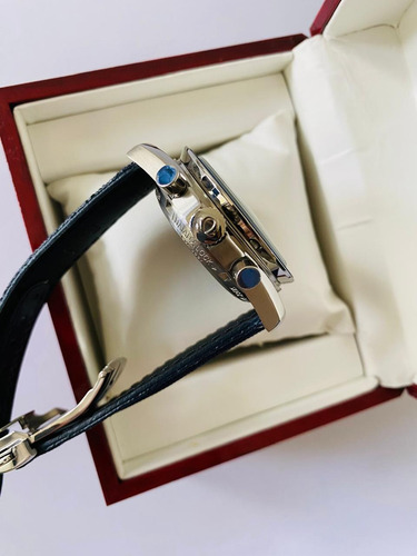 Bonito Reloj Omega De Caballero Azul Azul Blanco (Usado)