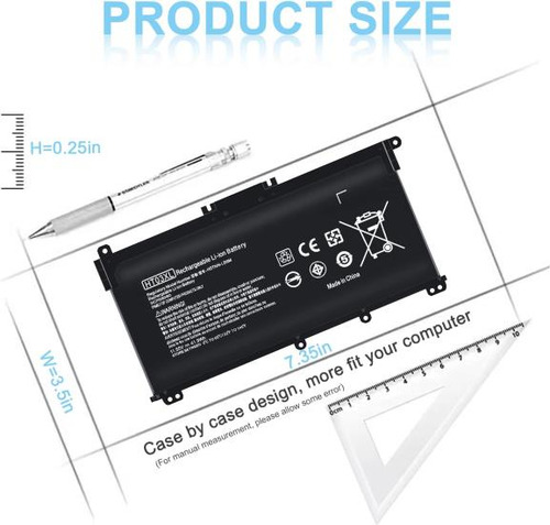 Hto3xl Batería De Repuesto Lht03xl Para Portátil Hp Pavilion