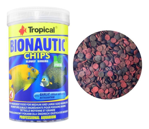Ração Para Peixe Bionautic Chips 520g Tropical