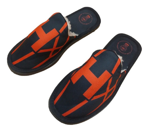 Imagen 4 de 6 de Pantuflas Sublimadas De Huracán Negras