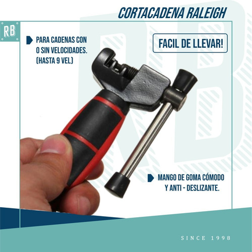 Imagen 2 de 10 de Cortacadena Para Bicicleta Raleigh Engomado - Racer Bikes