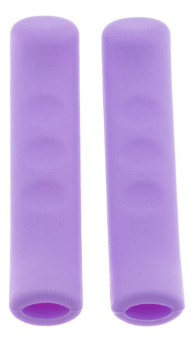 2 De Agarre De Palanca De Material De Silicona Púrpura