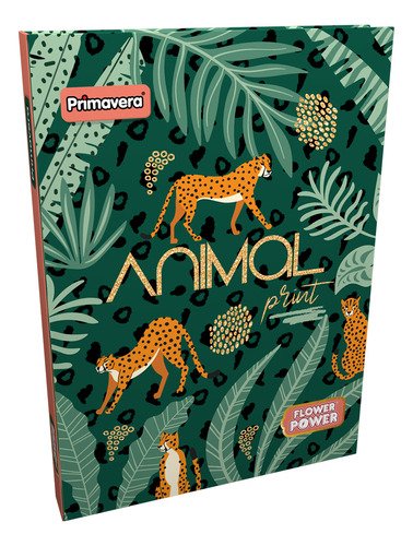 Cuaderno Cosido Pasta Dura Flower Power Animal