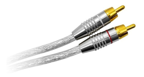 Imagen 3 de 6 de Cable Audio High Quality Rca A Rca Nisuta 3mt Pc Dvd Tv