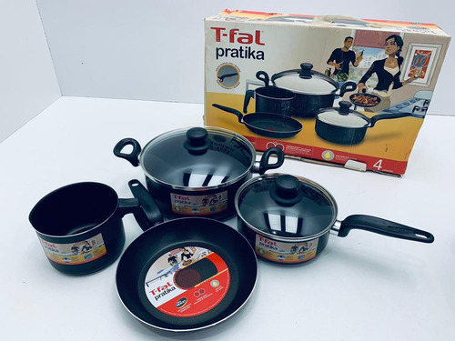 Imagen 2 de 9 de Juego Ollas Teflon 6 Piezas Pratika T-fal Sb. 2878 Xavi