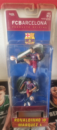 Rafael Marquez Ronaldinho Barcelona Ft Champs 3 Pulgadas