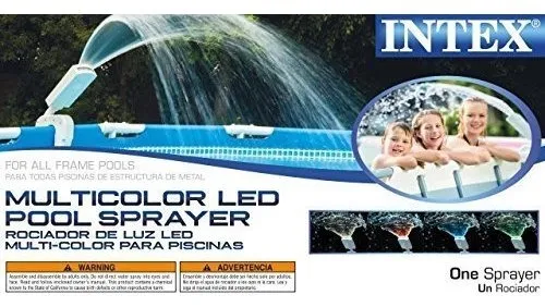 Intex Led Multicolor Piscina De La Fuente Por Encima De Pisc