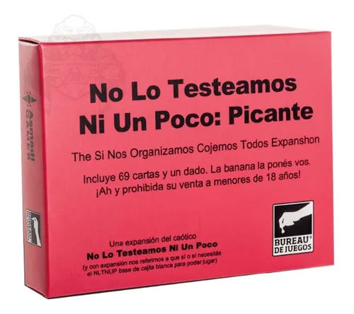 Expansión No Lo Testeamos Ni Un Poco Picante Juego Cartas