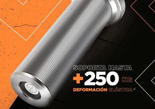 Barra Olimpica Recta Maciza Pesas Gym 1.5 Mt Rulemanes 50 Mm