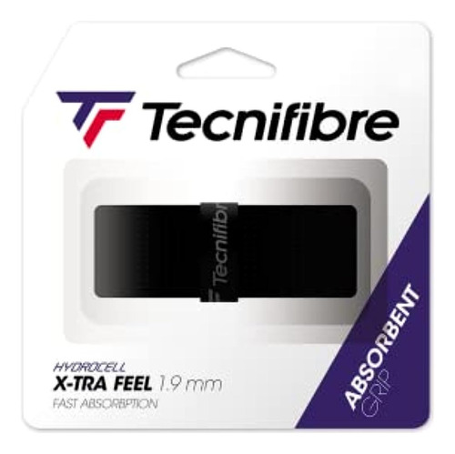 Empuñadura De Tenis De Repuesto Tecnifibre X-tra Feel (negro