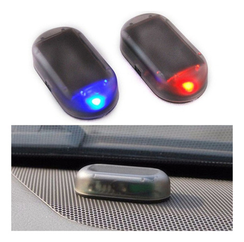 5 Luces Solares Antirrobo De Alarma For Coche, Luz Roja