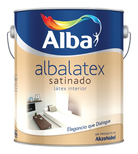 Imagen 1 de 9 de Albalatex Latex Interior Satinado X 4 Lts Ogus