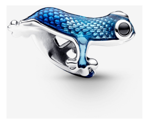 Charm Gecko Azul Lagartija S925 Pulcera Pndra
