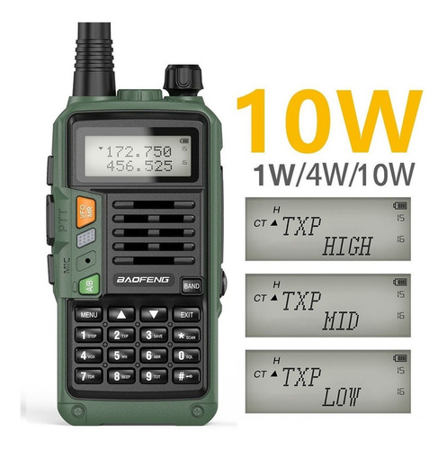 Radio Ht Uhf + Vhf De Doble Banda Baofeng Uv-s9 Plus Portáti