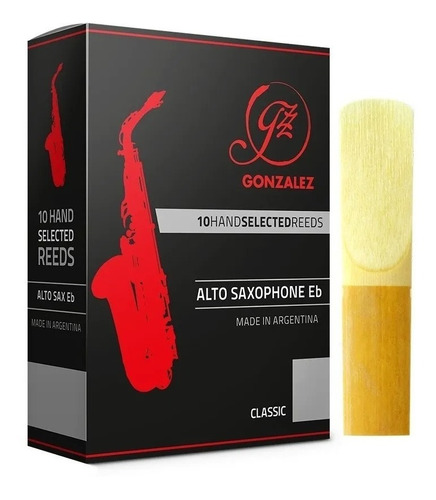 Palheta Gonzalez Para Sax Alto Classic - Unid - Escolha O Nº