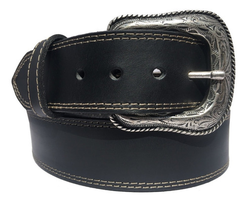Imagen 8 de 9 de Cinturon Vaquero De Piel Negro Botas Rodeo Old Caborca