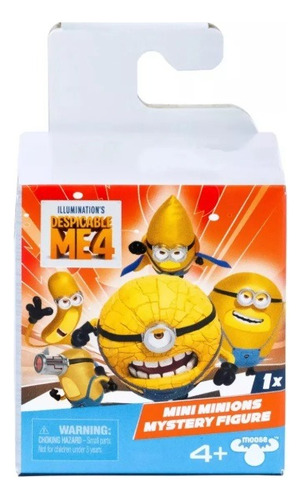 Mega Minions 4 Mi Villano Fav C/3 Mini Figura Sorpresa 2.5cm