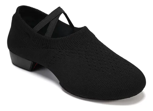 Zapatos De Salón De Práctica De Salsa De Punto Elásticos Cru