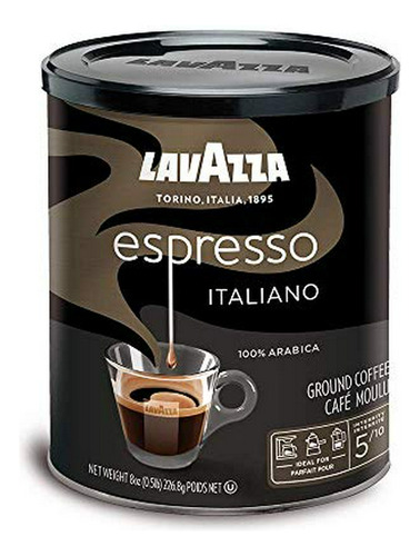 Café Molido  Espresso Italiano, Tostado Medio, 8 Oz (pack De