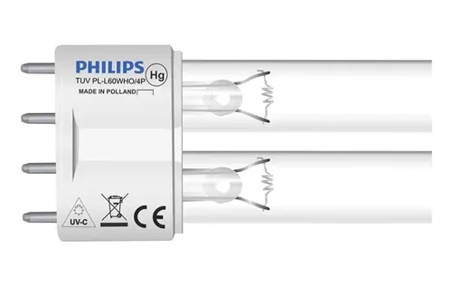 Philips UVC-Leuchtmittel Philips UVC Ersatzlampe PL-L 60 Watt 4 Anschlusskontakte Fuer Bitron Pl L Packung S07ae06y
